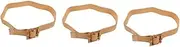 [Holibanna] Braided Bamboo Buckle Belt Boho Belts Straw Belts for Women Belts for Women Dresses Wide Brown Belt Belts for Dresses Macrame Belt Elastic Dress Belts for Women Khaki Nylon