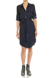 Knee Length Shirt Dress--JAG-JWW169118