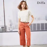 在飛比找momo購物網優惠-【Diffa】簡約俐落直筒長褲-女