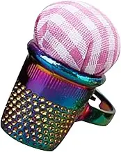 GLSTOY Lovely Finger Pin Cushion Reusable Sewing Pin Holder with Thimble Protector Convenient Needle Storage for Easy Hand Sewing and Embroidery