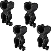 Wheelchair Walking Cane Holder,4Pcs Walking Stick Holder Wheelchair Walking Stick Clip,Plastic Walking Stick Holder Cane Holder,Wheelchair Walking Stick Rack,360 Degree Rotation Crutches Stick Bracket