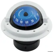 RIVIERA Boat Marine High Speed Compass 3" 80mm White/Blue Front rose