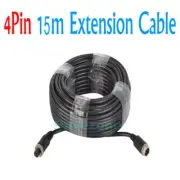 4Pin 15m 49ft Video Extension Cable for Car Rear View Reversing Camera Bus Truck