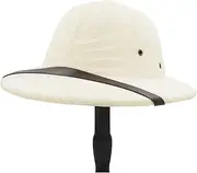 [SAJUZEN] 100% Straw Helmet Pith Sun Hat Summer Men Vietnam War Army Hat Dad Boater Bucket Hats Safari Jungle Miners Cap