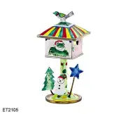 KELVIN CHEN Enamel Copper Birdhouse Open Box-Santa Frog