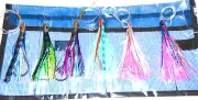 6 Fishing Lures Rigged Big Game Trolling Tuna Marlin Mahi Pack Bag Lot Jet Head