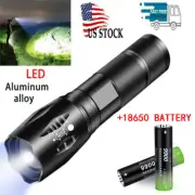 Super Bright LED Flashlight Rechargeable Tactical Flashlights with Battery lot