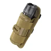 LIVANS Tactical Flashlight Pouch Holster, Rotatable Flashlight Holder Belt Cl