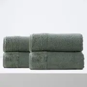 Aireys 650 GSM Zero Twist 4 Pack Agave Bath Sheet by Renee Taylor