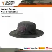 Hunters Element Durable And Soft Wilson Boonie Hat W Leather Badge Forest Green