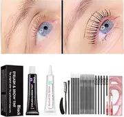 Black Lash T-int Kit, Keratin Black Eyelash D-ye 6 Week Lash Tinting Look For Lash Perm/Lift/Lamination
