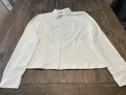 Coorun, Womens White Running Jacket, Size XL