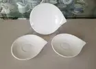 Villeroy & Boch Flow 1 Breakfast and 2 Tea Cup Saucer Set of 3 , New!