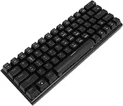 Portable Mechanical Gaming Keyboard, Ergonomic RGB Backlit Compact 63 Keys Keyboard, Blue Switch USB C Wired Computer Keyboard for Windows PC Desktop Laptop
