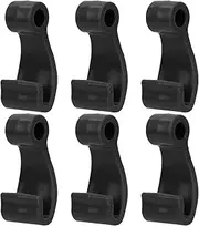 6 Pieces Bungee Cord Hooks J Hooks Kayak Attachments Black Nylon Lashing Hook for Safety Kayak Accessories Paddle Yacht Inflatable Boat