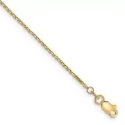 14k 1.2mm D/C Cable Chain Necklace