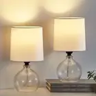 Table Lamps Set of 2-13.5" Small Modern Table Lamp for Living Room - Bedside ...