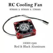 RCP Xtreme Cool 40mm RC Cooling Fan Red & Black Aluminum 16000 RPM Male JST