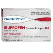 Chemists' Own Ibuprofen Double Strength 400 Tab X 12