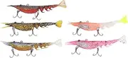 Tihebeyan Soft Fishing Lures, Stainless Steel Hooks Lifelike Cicada Shape 5pcs Balanced Design, for Bass Trout Salmon Fishing