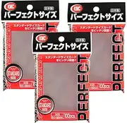 KMC 100 Pochettes Card Barrier Perfect Size Soft Sleeves, 3 Pack/Total 300 Pochettes [Komainu-Dou Original Package], Clear