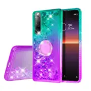 for Sony Xperia 10 II Case Liquid Glitter Diamond Phone Cover