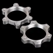 2PCS Bicycle Bike Freewheel Threaded Hubs Disk Disc Brake Rotor Flange AdapS;hw