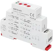 Generic Multifunction Time Relay 0.1s to 10 Days Adjustment, High Accuracy Delay Timer Switch with Indicator AC DC 12‑240V, LED Indicator, Multi Functions, Resistant ABS