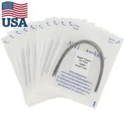 100 Pc Dental NiTi Orthodontic Arch Wires Rectangular Alambre Arcos Ortodoncia