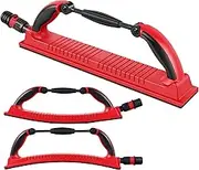 Longboard Hand Sanding File Block Adjustable Dust Extraction Sanding Block with Hook and Loop Backing Plastic Longboard Hand Grinding Block 15.75×2.76inch for Drywall Sanding (red)