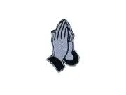 Patch embroidered badge iron on sew clothes applique pray christian prayer