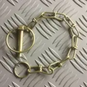 8mm x 35mm Linch pin & Chain, Lynch pin on Chain, Linchpin, Tractor, Trailer.