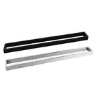 800mm Single Towel Rack Rail Stainless Steel Square Holder Ring Bar Chrome Black