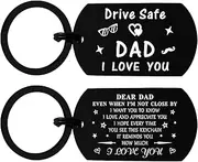 [Gezxin] Father's Day for Dad Gifts - Drive Safe Keychain for Dad Birthday Wedding Thanksgiving Christmas Valentines Day Gifts, Drive Safe Dad