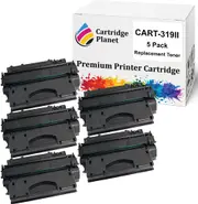 5 Pack Compatible Toner Cartridge for Canon CART-319II CART319II (6,400 Pages) for Canon imageCLASS LBP251dw LBP253x LBP6680x MF416dw MF419x MF5870dn MF5980dw MF6180dw LASER SHOT LBP6300dn LBP6650dn