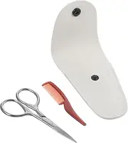 DECORNIJIA 3pcs Beard Trimming Scissors Stainless Steel Shears for Men for Home and Barbershop Use Includes Storage Bag and Comb Random Color Random Color