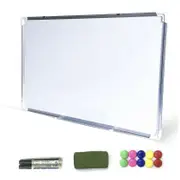 Ozoffer Magnetic Office Board Portable Whiteboard 90X60CM Commercial FREE Marker Eraser