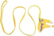 Milisten 1 Set Cartoon Dinosaur Harness and Leash for Small Pets Vest with Pig Leash for Walking and Training Guinea Pigs and Ferrets Lightweight Comfortable Design