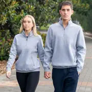 SAGE - Mens Half Zip Fleecy Pullover Sweater