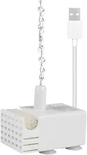 Cat Water Fountain Pump | Quiet Pump Performance Mini Pumps Aquarium | Compact and Portable Watter Circulation System Silent for Fish Tank Hydroponics Pet Drinking Fountains