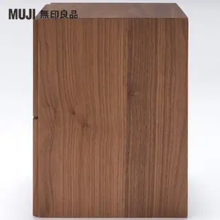 【MUJI 無印良品】胡桃木組合收納櫃/抽屜/2段(大型家具配送)