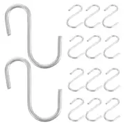 100 Pcs Heavy Duty Zinc Coat Iron S Shaped Hooks Kitchen Spoon Pan Pot Utensils