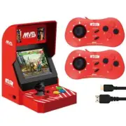Unico MVS Mini Arcade SNK w/2 Game Pads - 45 Licensed Neo Geo Arcade Games