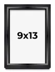 9x13 Shadow Box Frame Black | 1.25 inches Deep Real Wood Contemporary Shadowbox