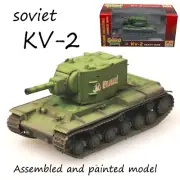 WWII Soviet Union KV-2 heavy tank Russian Green painted 1/72 finished Easy Model