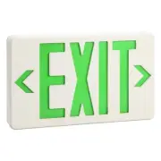 Exit Sign Pack Of 6 Exitronix Vex Series GVEX-U-BP-WB-WH LED 120/277V Green -NEW