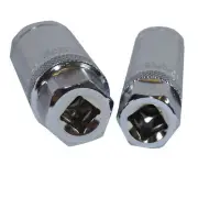 16mm and 21mm 3/8" Drive Spark Plug Socket Remover Installer Tool 6 Sided