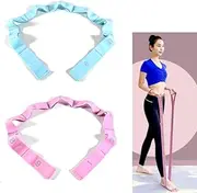 2Pcs Yoga Stretch Assist Strap with 9 Numbered Loops,Yoga Stretch Strap, Elastic Band Exercise Stretch Bands Elastic Exercise，Dancing Assistance and Rehabilitation