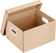 UTHCLO Box Document Box File Organizer Case for Office Storage Box with Cover Capacity for Home School and Travel Organization