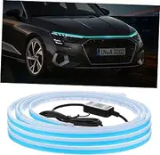 SOLUSTRE Led Light Strip for Car 180cm RGB Hood Light Fast Heat Dissipation Easy Installation Car Headlights